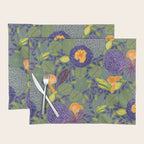 Forest Full of Wild Mushrooms in Sage & Plum Placemat Gallery Image 1