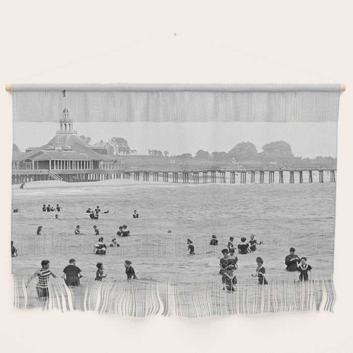 1895 Narragansett Pier and Beach, Narragansett, Rhode Island Wall Hanging Gallery Image 1