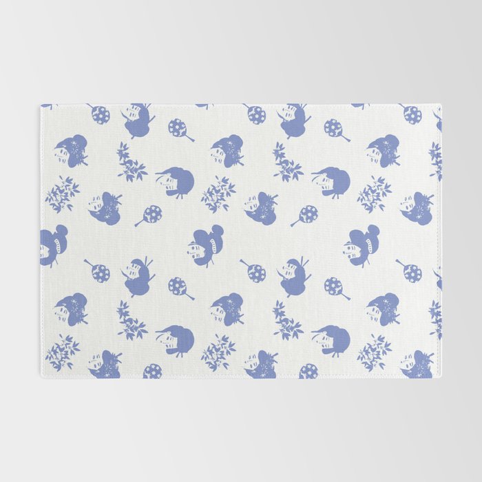 Light blue japanese pattern Rug Gallery Image 2