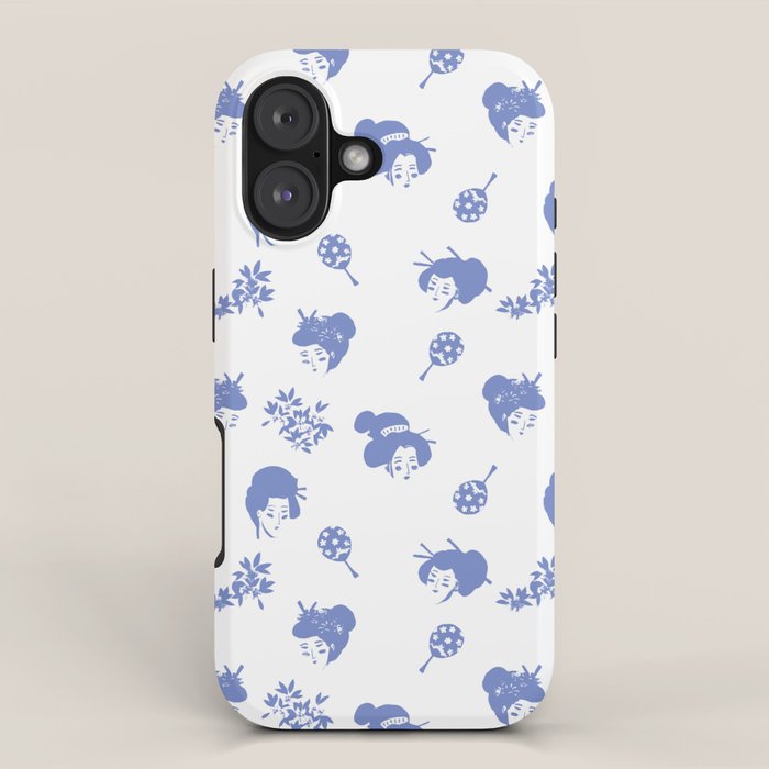 Light blue japanese pattern iPhone Case Gallery Image 1