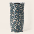 Ditsy Block Print Trailing Floral - Midnight Travel Mug Gallery Image 1