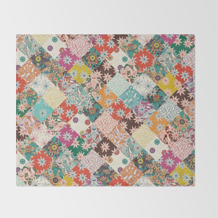 sarilmak patchwork Throw Blanket Gallery Image 2