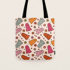 Cute Ghost Print Tote Bag Gallery Image 1