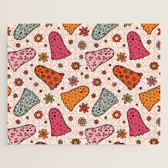 Cute Ghost Print Jigsaw Puzzle Gallery Image 1