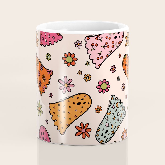 Cute Ghost Print Coffee Mug Gallery Image 4