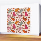 Cute Ghost Print Wall Mural Gallery Image 2