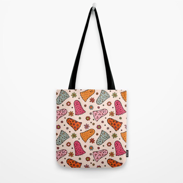 Cute Ghost Print Tote Bag Gallery Image 2