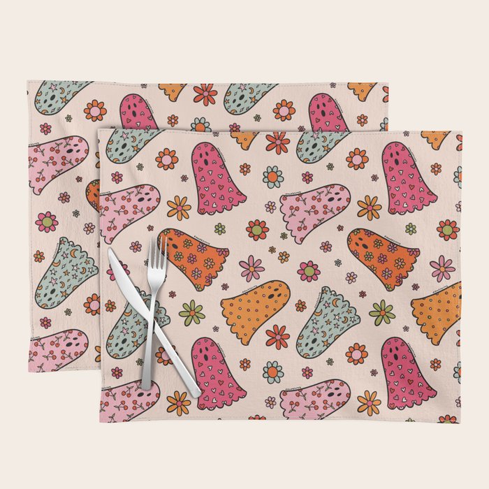 Cute Ghost Print Placemat Gallery Image 1