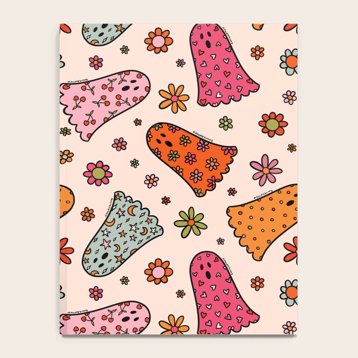 Cute Ghost Print Notebook Gallery Image 4