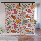 Cute Ghost Print Wall Mural Gallery Image 1