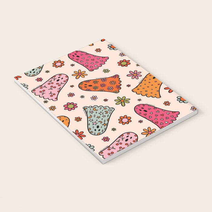 Cute Ghost Print Notebook Gallery Image 3