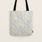 palms in yellow periwinkle Tote Bag Gallery Image 1