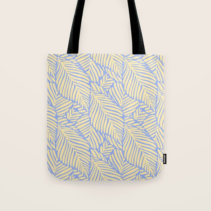 palms in yellow periwinkle Tote Bag Gallery Image 1
