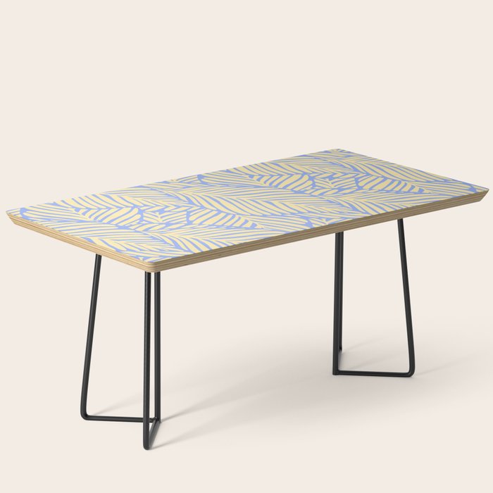 palms in yellow periwinkle Coffee Table Gallery Image 1