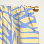 palms in yellow periwinkle Window Curtain Gallery Image 2