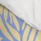 palms in yellow periwinkle Comforter Gallery Image 4