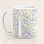 palms in yellow periwinkle Coffee Mug Gallery Image 3