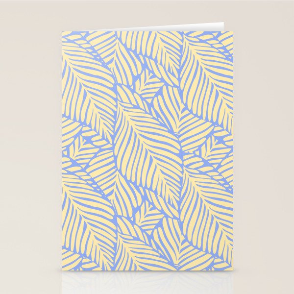 palms in yellow periwinkle Stationery Card Gallery Image 2