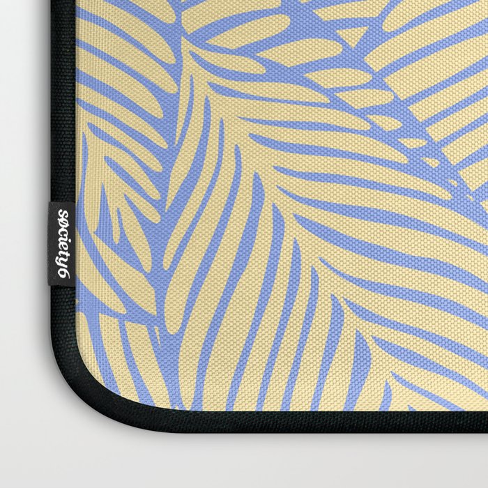 palms in yellow periwinkle Laptop Sleeve Gallery Image 3