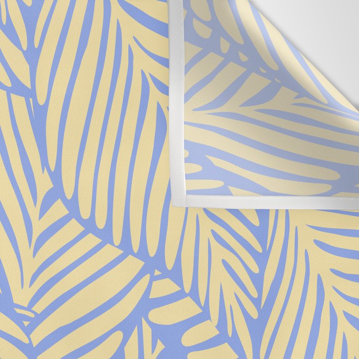 palms in yellow periwinkle Wall Tapestry Gallery Image 3
