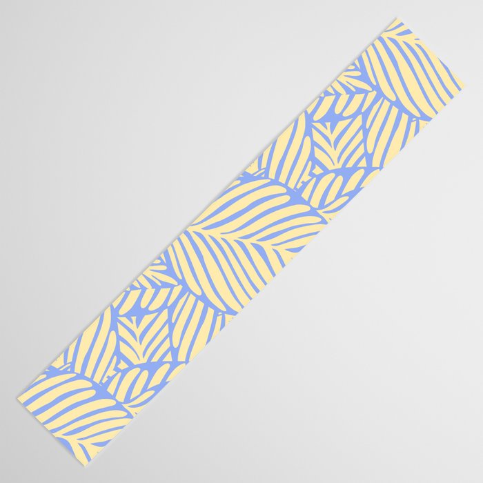 palms in yellow periwinkle Table Runner Gallery Image 3