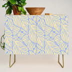 palms in yellow periwinkle Credenza Gallery Image 1
