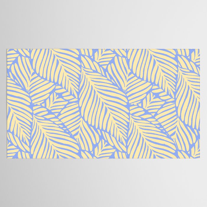 palms in yellow periwinkle Tablecloth Gallery Image 2