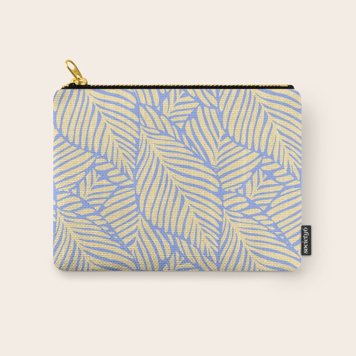 palms in yellow periwinkle Carry All Pouch Gallery Image 1