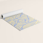 palms in yellow periwinkle Yoga Mat Gallery Image 2