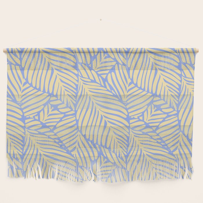 palms in yellow periwinkle Wall Hanging Gallery Image 1