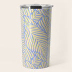 palms in yellow periwinkle Travel Mug Gallery Image 1