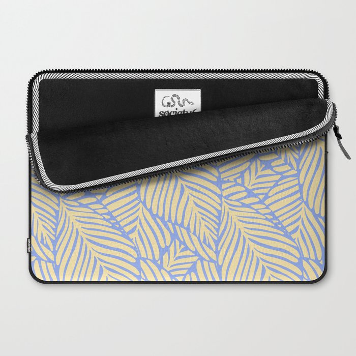 palms in yellow periwinkle Laptop Sleeve Gallery Image 2