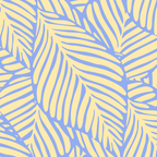 palms in yellow periwinkle Coffee Mug Gallery Image 2
