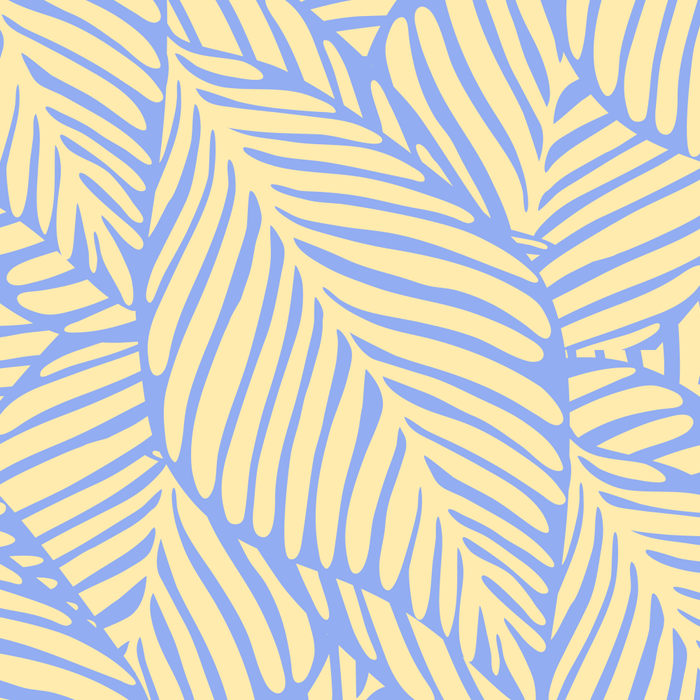 palms in yellow periwinkle Coffee Mug Gallery Image 2
