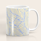 palms in yellow periwinkle Coffee Mug Gallery Image 1