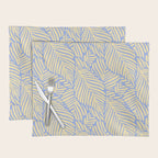 palms in yellow periwinkle Placemat Gallery Image 1