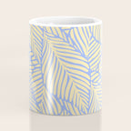 palms in yellow periwinkle Coffee Mug Gallery Image 4