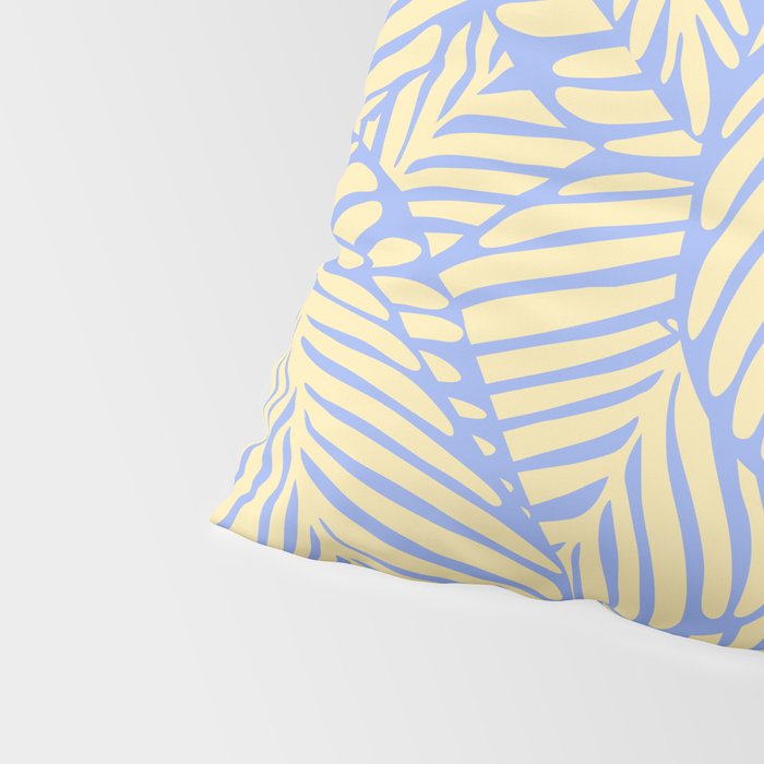 palms in yellow periwinkle Pillow Sham Gallery Image 4