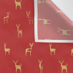 Vintage christmas deer animal pattern art Wall Tapestry Gallery Image 3