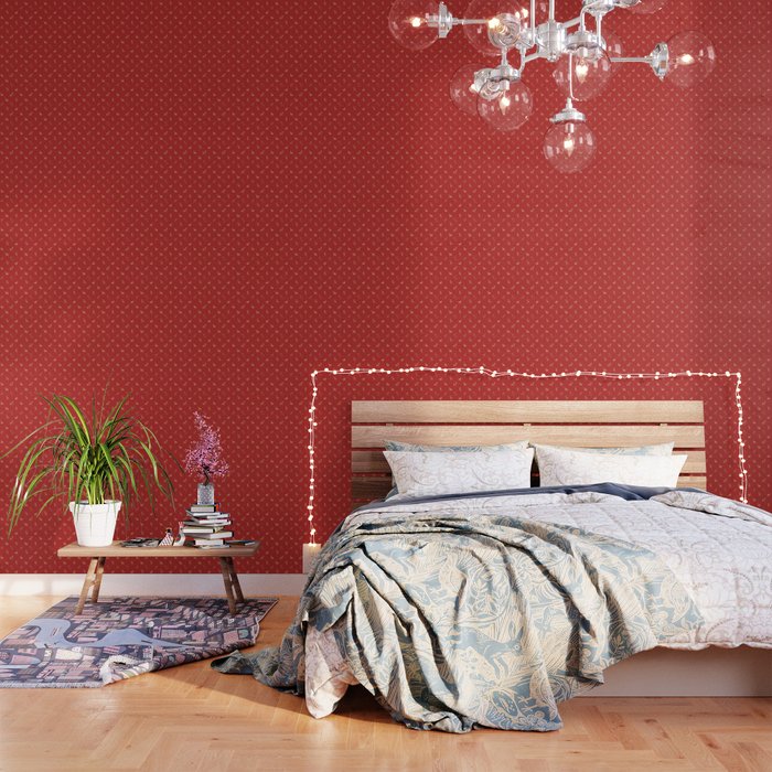Vintage christmas deer animal pattern art Wallpaper Gallery Image 3