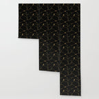 Black Kintsugi Japanese Broken Art, Japandi Style, Gold Cracks Wallpaper Gallery Image 3