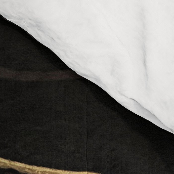 Black Kintsugi Japanese Broken Art, Japandi Style, Gold Cracks Comforter Gallery Image 4