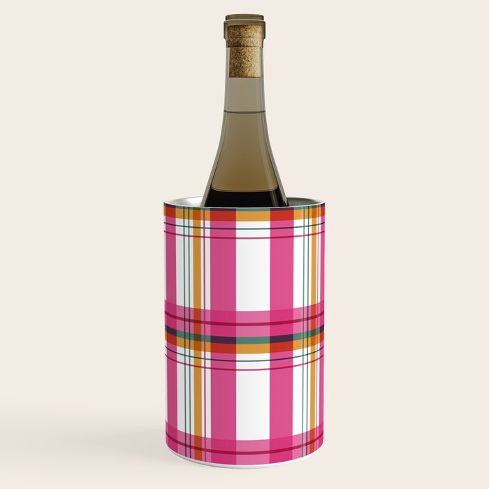 Cheerful Checkered Pattern Wine Chiller Gallery Image 2