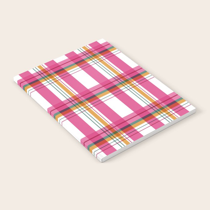 Cheerful Checkered Pattern Notebook Gallery Image 2