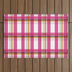 Cheerful Checkered Pattern Outdoor Rug Gallery Image 1