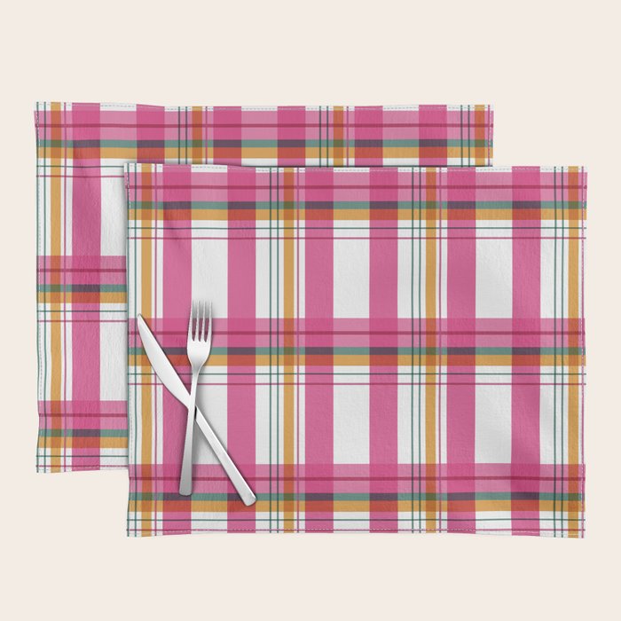 Cheerful Checkered Pattern Placemat Gallery Image 1