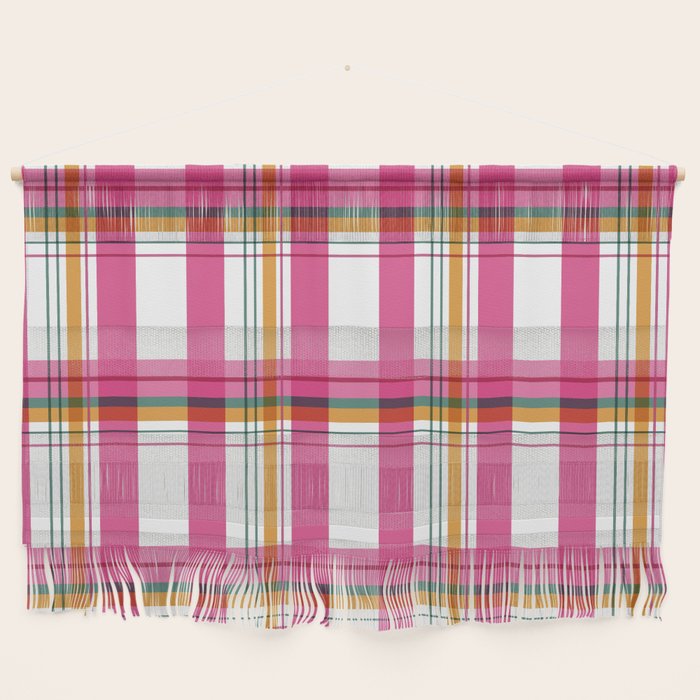 Cheerful Checkered Pattern Wall Hanging Gallery Image 1