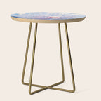 Abstract Orchid Flower Side Table Gallery Image 1
