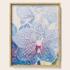 Abstract Orchid Flower Serving Tray Gallery Image 1