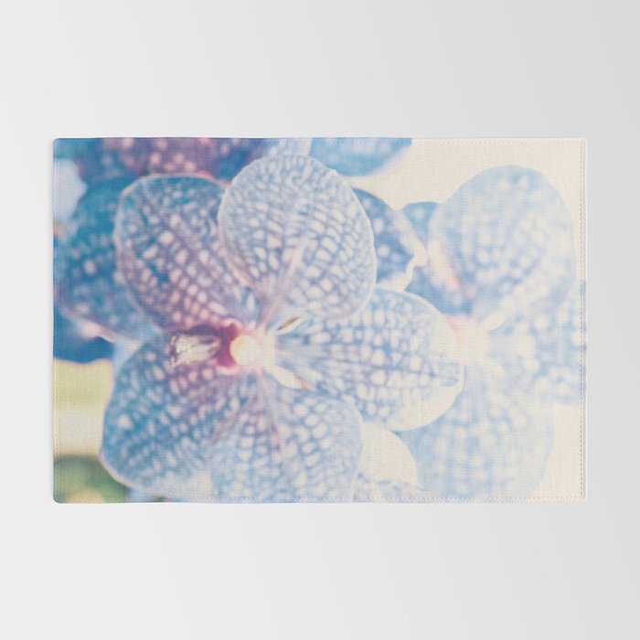 Abstract Orchid Flower Rug Gallery Image 2